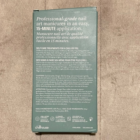 NIB Chillhouse Chill Tips Press On Nail Kit in Groovy Baby - Picture 6 of 8